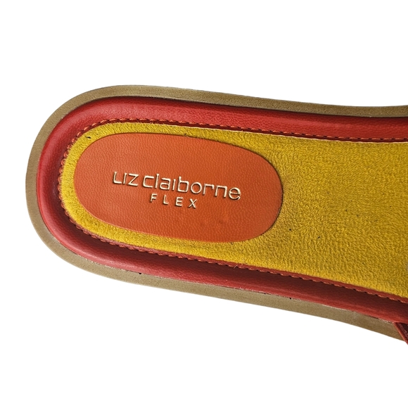 Liz Claiborne Flex Bright & Sunny Strappy Flower Sandals Size 8M - Picture 2 of 12